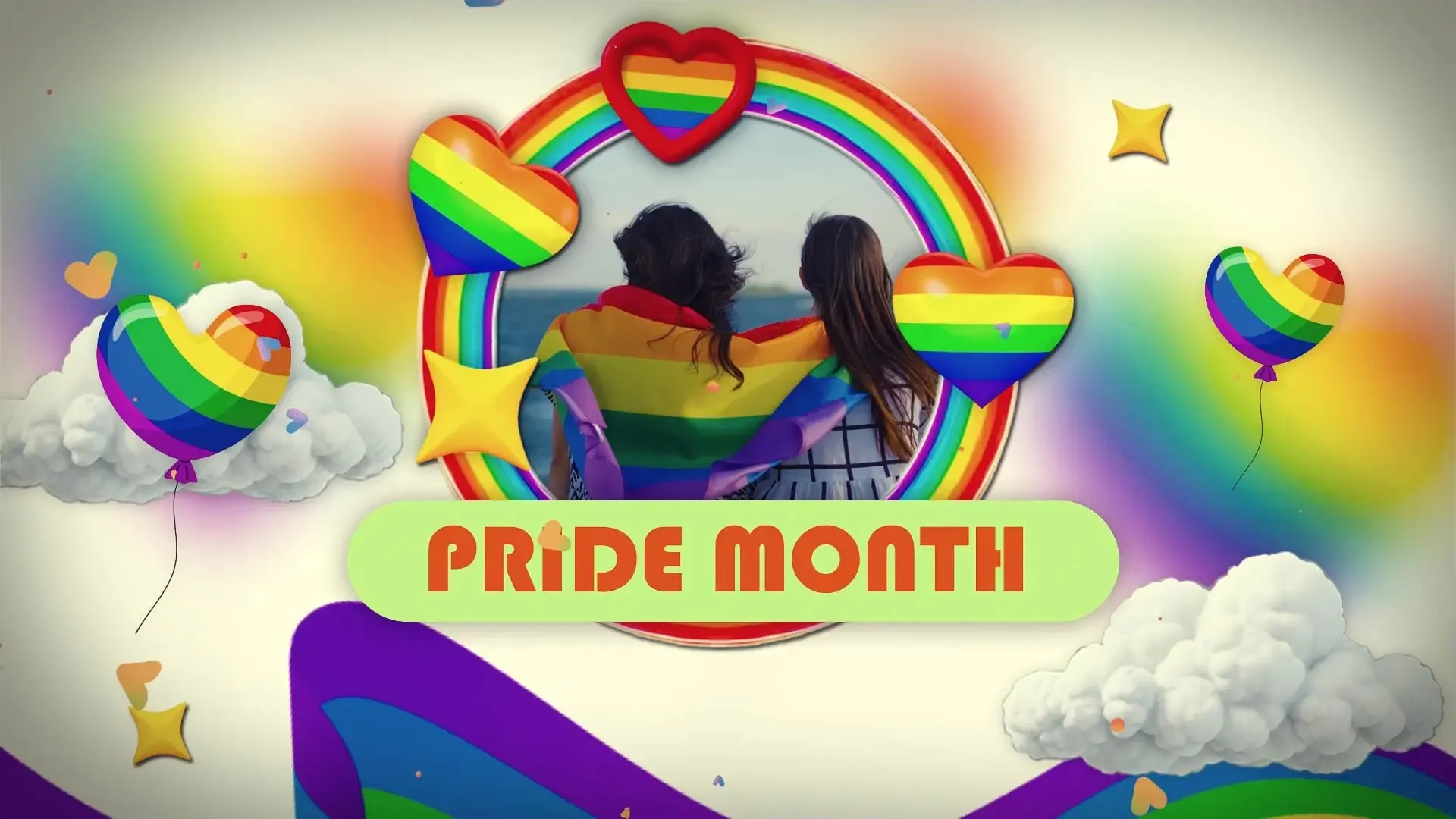 Colorful Design Pride Day Intro